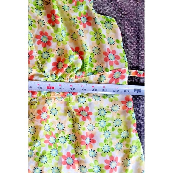 Shirt Size 22 To 24 New Women Cato Casual Tank Style Yellow Floral - Picture 5 of 7